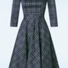 Eleanor Tartan Swing Dress In Grey -King Louie Shop 247677 HR 48238 Dress Check Blue Black 09132023 003W category
