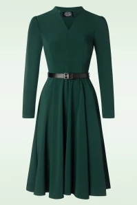 Emerald Swing Dress In Green