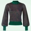 King Louie Jada Lava Sweater In Pine Green -King Louie Shop 247716 King louie 46872 Sweater Lava Pine Green 230412 501W category