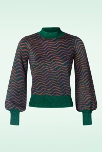 King Louie Jada Lava Sweater In Pine Green