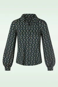 King Louie Maisie Morel Blouse In Dragonfly Green 4 King Louie Maisie Morel Blouse In Dragonfly Green - Image 2