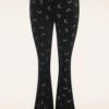 Bunny Misty Moon Trousers In Black -King Louie Shop 247834 Hell Bunny 47561 Pants Leggings Flared Black Silver Moon 09152023 003W category