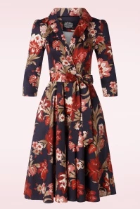 Lydia Swing Dress In Blue