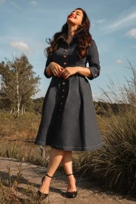 Lisa Swing Dress In Black