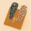 Powder Bejewelled Hairclips In Vanilla And Teal -King Louie Shop 247939 Powder 48320 Hairclip Blue White 020 category