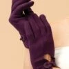 Powder Suki Gloves In Damson -King Louie Shop 247946 Powder 48339 Gloves Purple 020L category