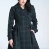 Bunny Alessandra Check Coat In Green -King Louie Shop 247963 Bunny 47555 Coat Blocks Green 020L category