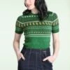 Bunny Vixey Jumper In Green -King Louie Shop 247968 Bunny 47569 Jumper Winter Green 020L category