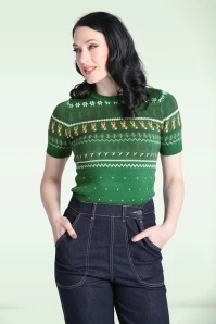 Bunny Vixey Jumper In Green