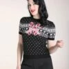 Bunny Natalie Top In Black -King Louie Shop 247970 Bunny 47838 Jumper Candycane Black 020L category