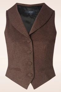 Estelle Gilet In Brown