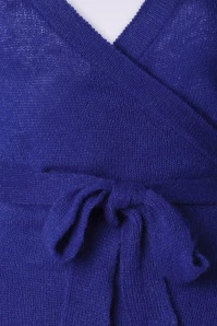 Ballet Wrap Cardigan In Blue 5 Ballet Wrap Cardigan In Blue - Image 3