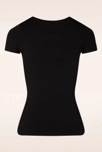 50s Wild Rebel T-Shirt In Black 5 50s Wild Rebel T-Shirt In Black - Image 3