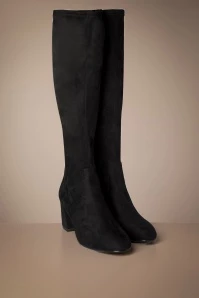 Tamaris Debra Suedine Boots In Black 5 Tamaris Debra Suedine Boots In Black - Image 3