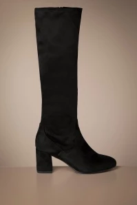 Tamaris Debra Suedine Boots In Black