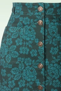 Block Rose Skirt In Green 5 Block Rose Skirt In Green - Image 3