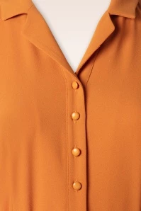 Caterina Flared Dress In Burnt Orange 5 Caterina Flared Dress In Burnt Orange - Image 3