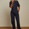 King Louie Garbo Jumpsuit Walker Denim In Indigo Blue -King Louie Shop 248118 King Louie 46928 Jumpsuit Garbo Walker Denim Indigo Blue 020L category