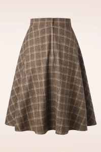 40s Another Fab Swing Skirt In Brown 6 40s Another Fab Swing Skirt In Brown - Image 4