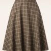 40s Another Fab Swing Skirt In Brown -King Louie Shop 248131 Banned 30684 Another Fab Skirt in Brown 20190626 004W category