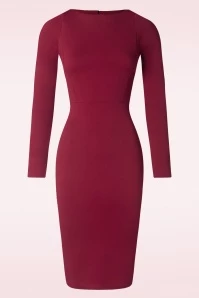 Renée Pencil Dress In Wine