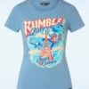 Rumble Queen T-Shirt In Blue 2 Rumble Queen T-Shirt In Blue -King Louie Shop 248210 Queen Kerosin 48032 Shirt Damen Rumble Queen 09212023 004W category