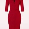 Gloria Glitter Pencil Dress In Red -King Louie Shop 248264 Vintage Chic 46499 Pencil Dress Red Glitter Silver 230217 505W category
