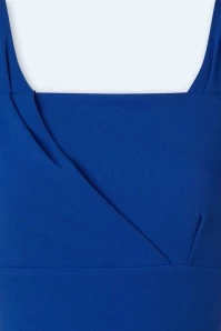 50s Riyana Swing Dress In Royal Blue 6 50s Riyana Swing Dress In Royal Blue - Image 4