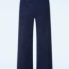 Charlotte Glitter Pants In Navy -King Louie Shop 248340 Vintage Chic 46335 Pants Trousers Navy Glitter 230127 502W category