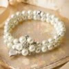 Audrey Cream Pearl Bracelet